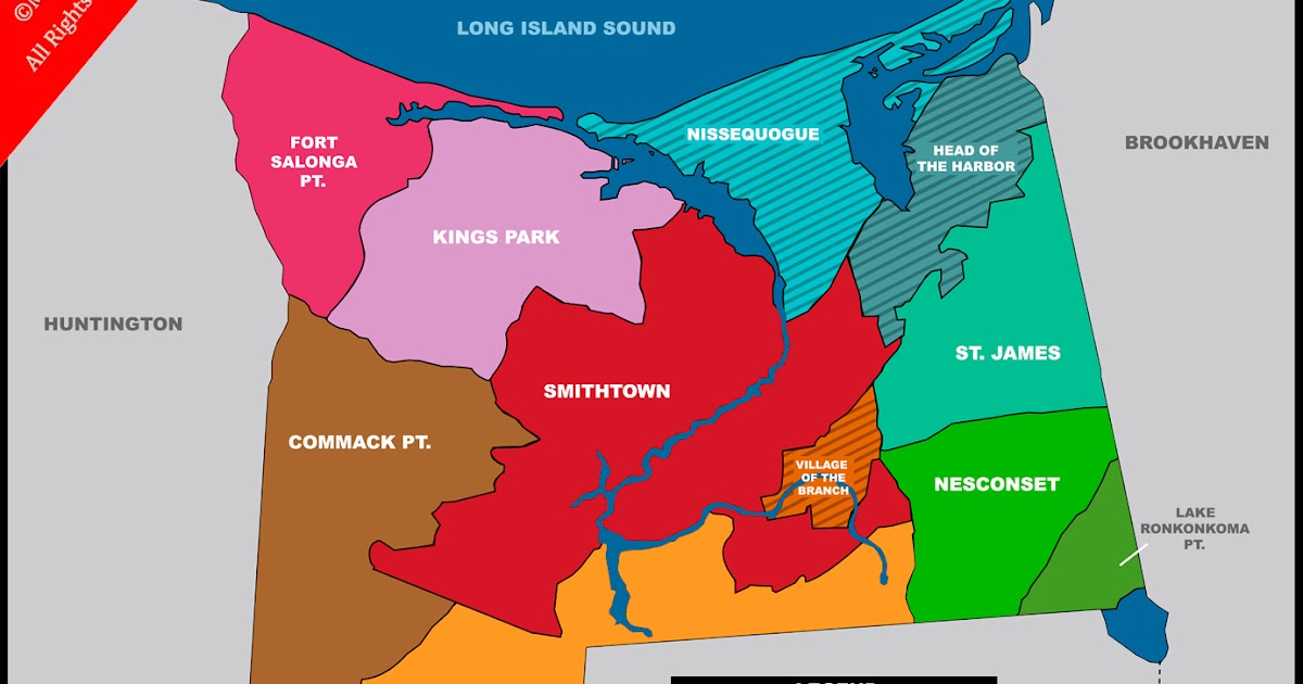 Mapzzles Full Size Maps: Smithtown
