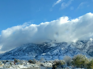first snow in the Wasatch Range outside Salt Lake City, November 2016