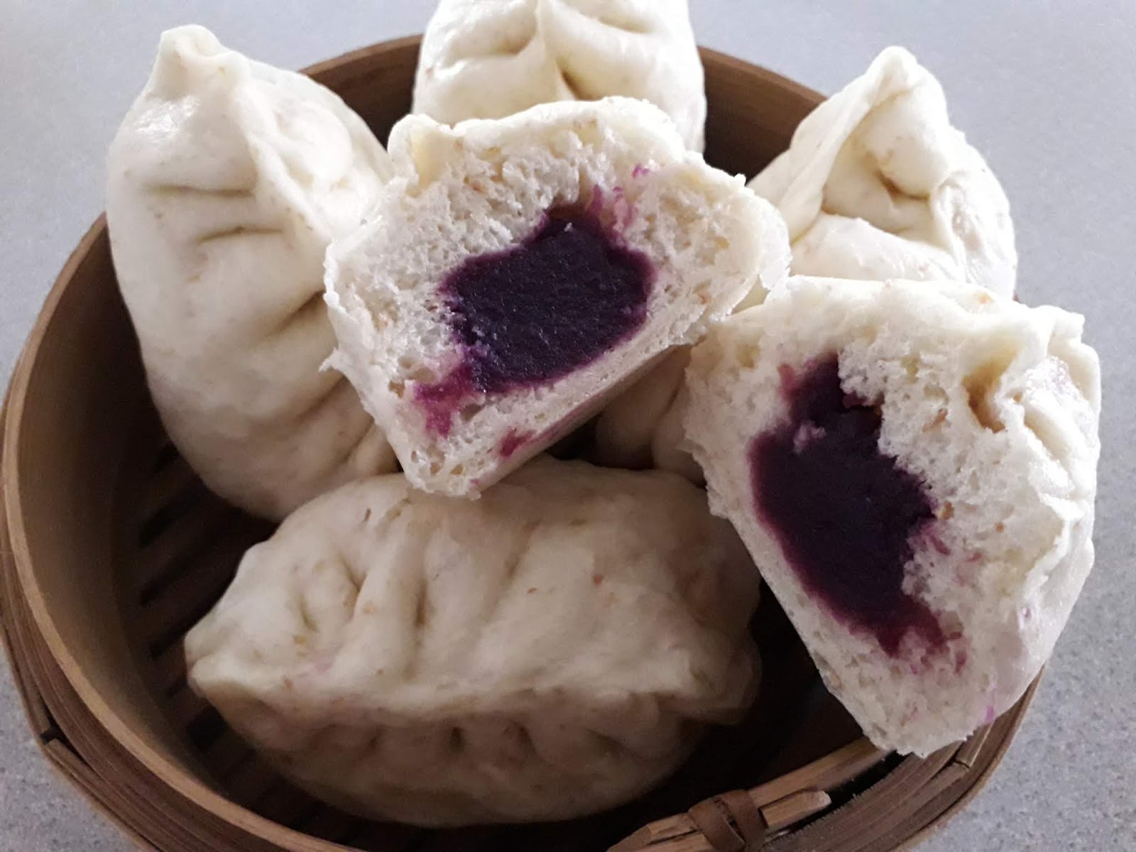 Cooking Pleasure STEAMED PAUS PURPLE SWEET POTATO FILLINGS