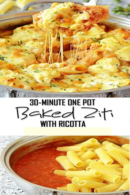 One Pot Baked Ziti with Ricotta One Pot Baked Ziti with Ricotta