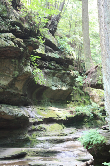 Outcrops in Hocking Hills, Ohio.