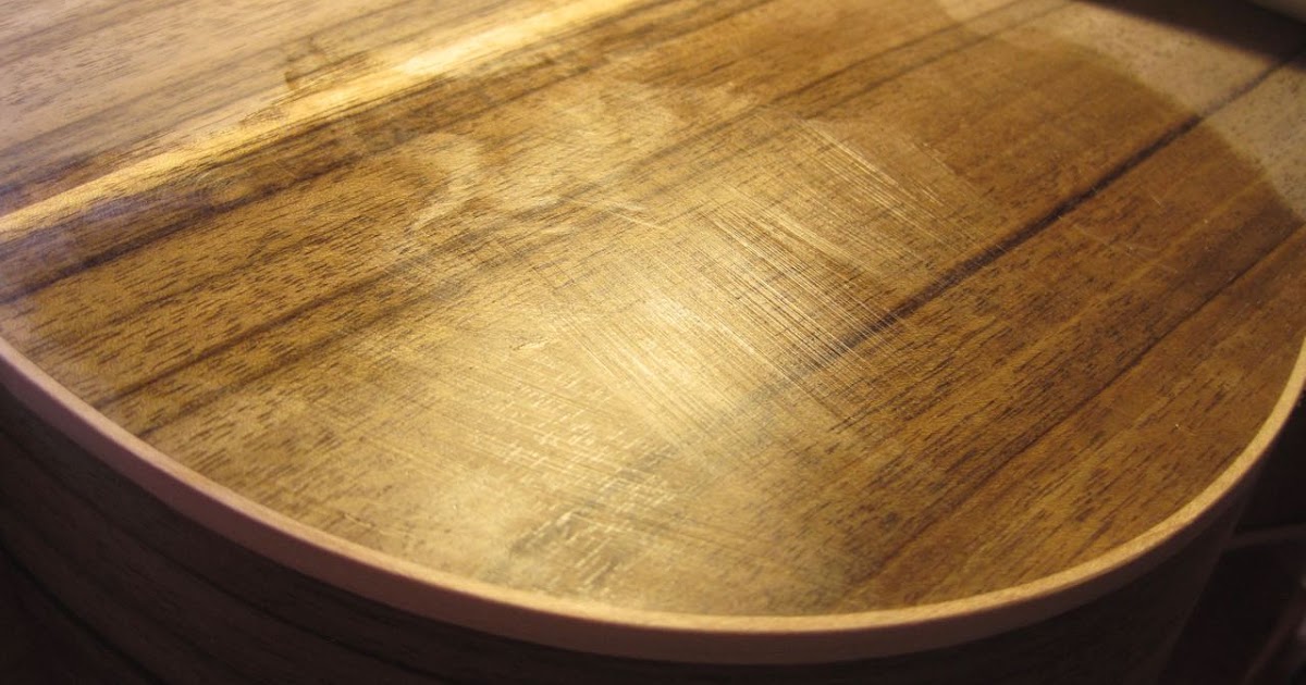 Wilson Burnham Guitars Pore Filling with Aqua Coat Wood Grain Filler