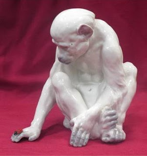 Mono de porcelana de Gebruder Heubach
