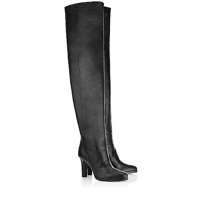 JIMMY CHOO GILLANT OVER THE KNEE BLACK CALF LEATHER - Reed Fashion Blog