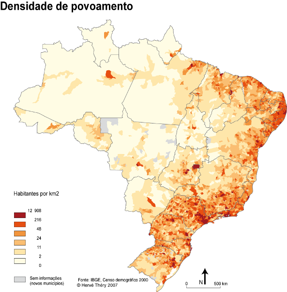 Panorama Geográfico do Brasil População brasileira