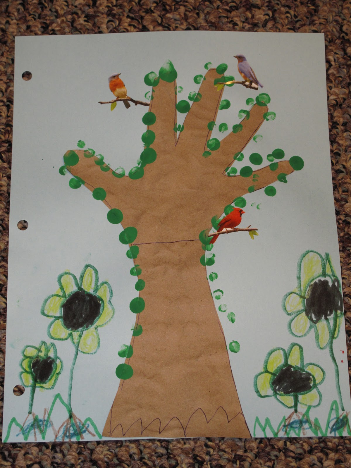 Nature Loving Kids Hand Trees