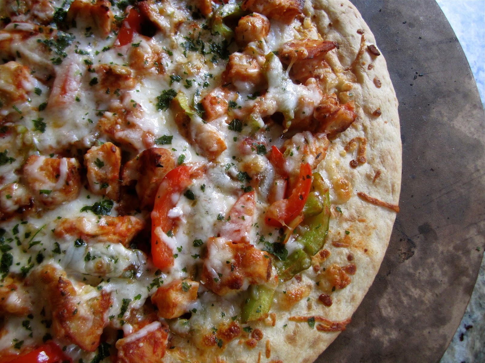 Stephanie Cooks Spicy Chicken & Pepper Jack Pizza
