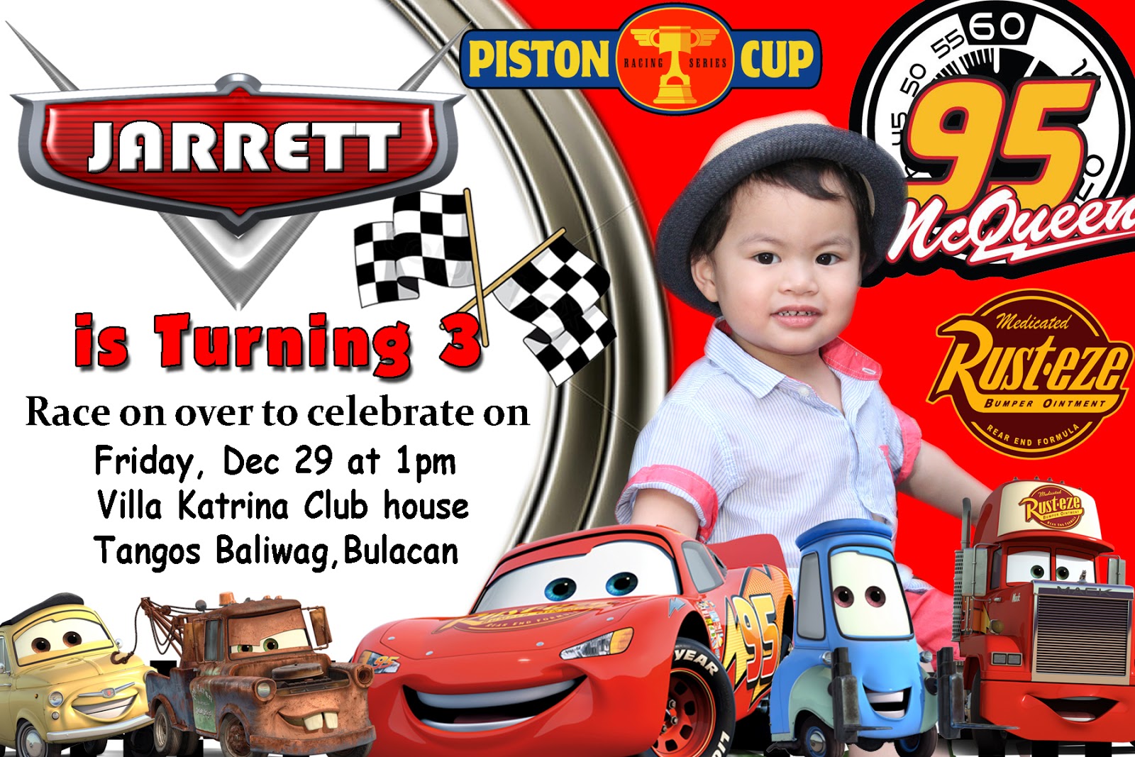Cars Invitation Template