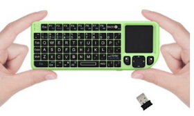 FAVI Mini Keyboard and Touchpad w/ Laser Pointer
