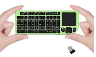FAVI Mini Keyboard and Touchpad w/ Laser Pointer