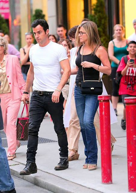 Jennifer Aniston Out at Blue Hill Restaurant in New York