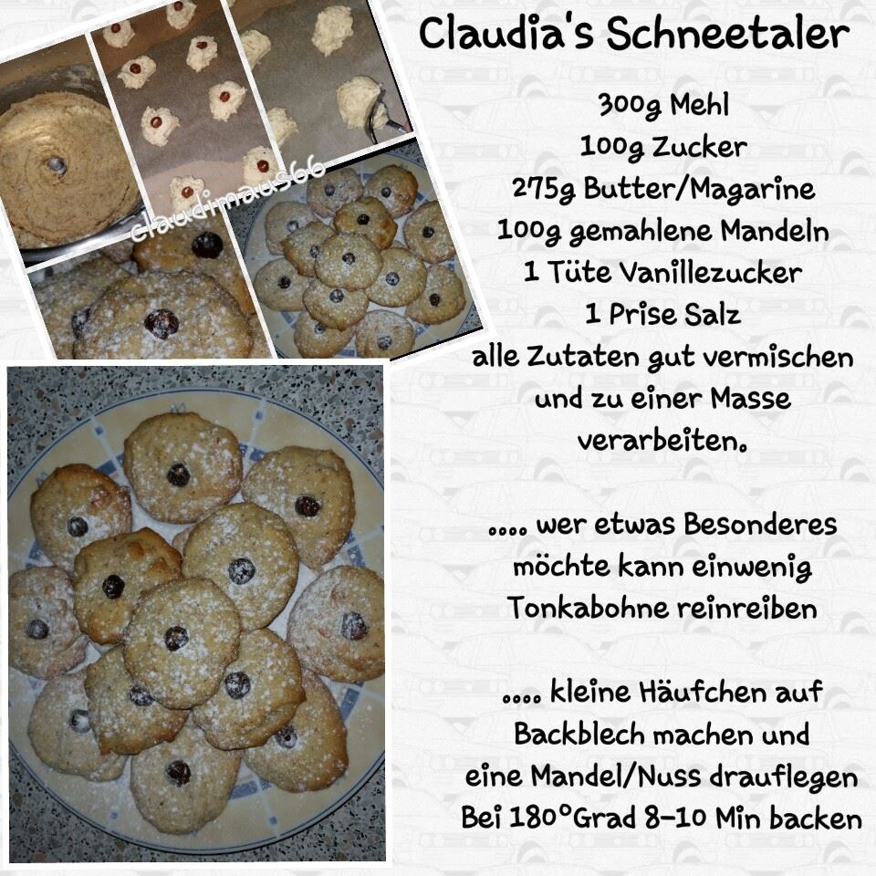 Kochen und backen mit Claudia : Claudias Schneetaler