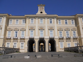 The facade of the Royal Palace at Portici