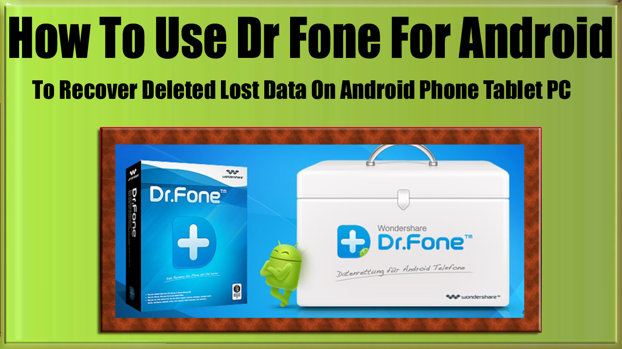 dr fone for windows how to use