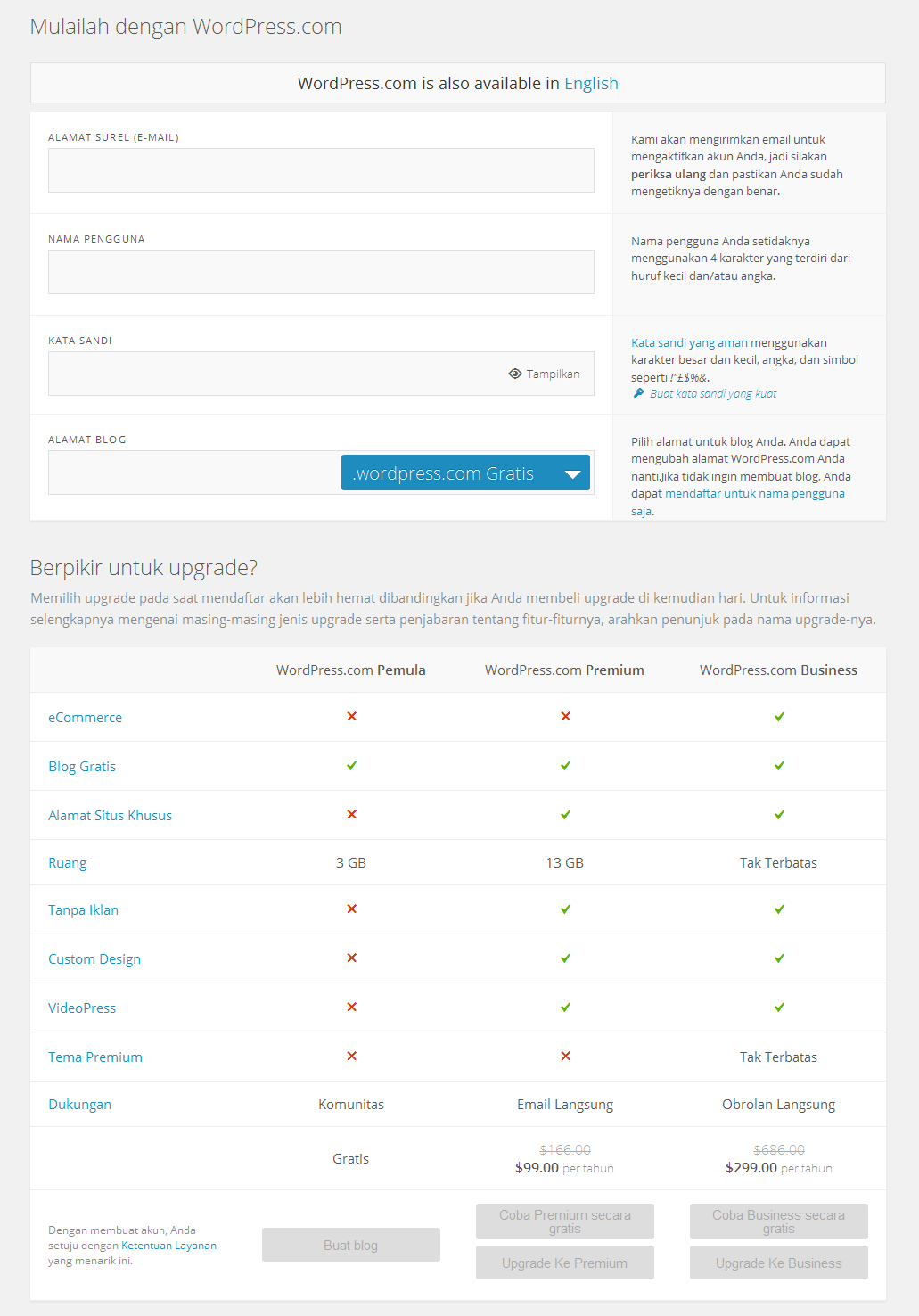 cara membuat blog di wordpress cara membuat blog di wordpress