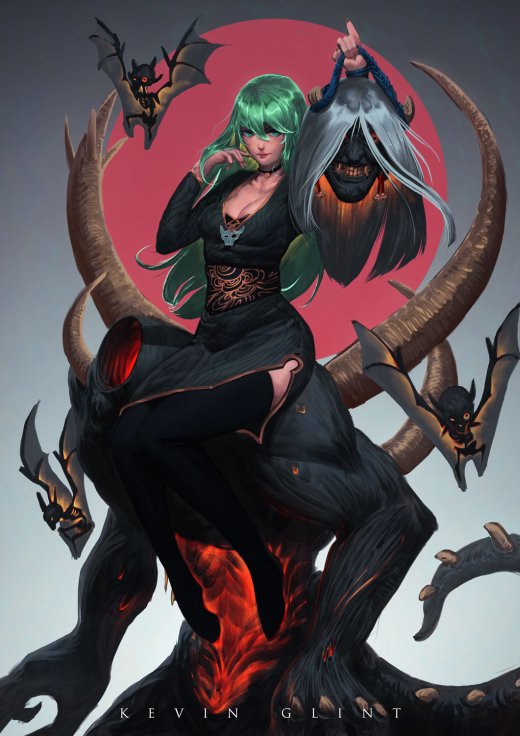 As belas mulheres nas ilustrações de ficção científica e fantasia de Kevin Glint Kevin Glint artstation deviantart ilustrações fantasia ficção científica games arte mulheres