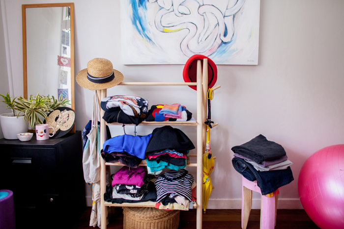 clothes rack how to display clothes in bedroom