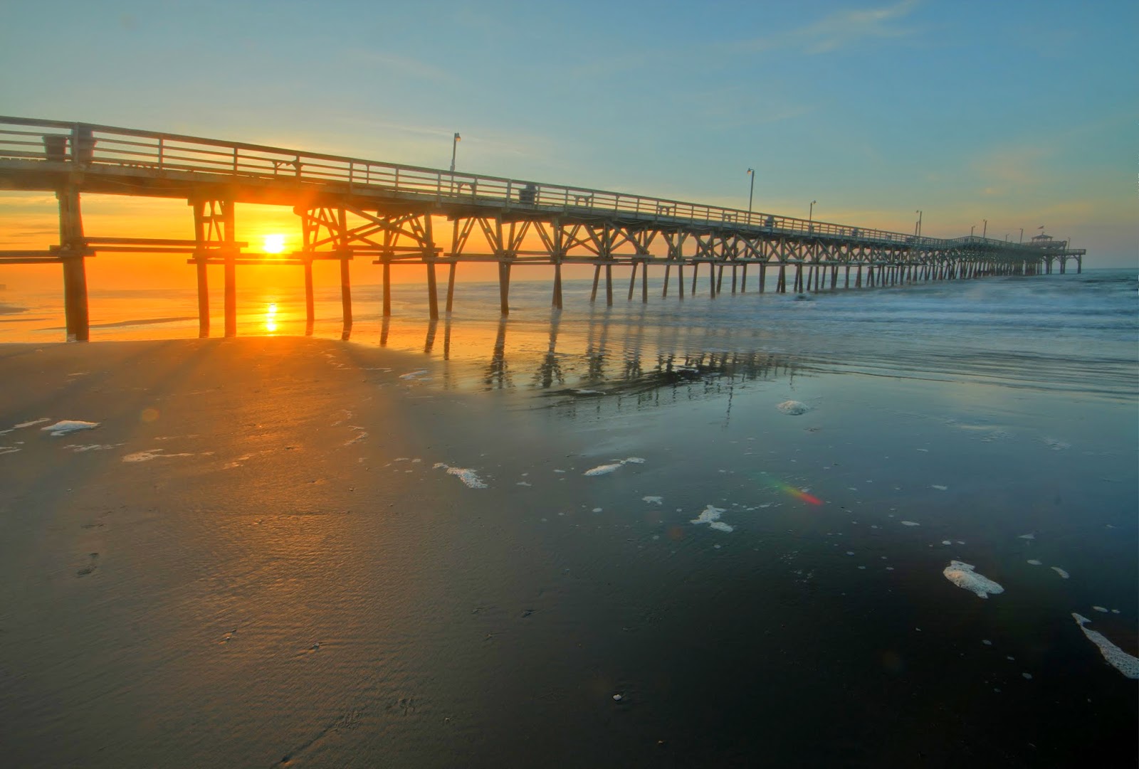 Josh Friedman Photography Morning In Myrtle Beach South Carolina Cherry Grove Pier At Sunrise