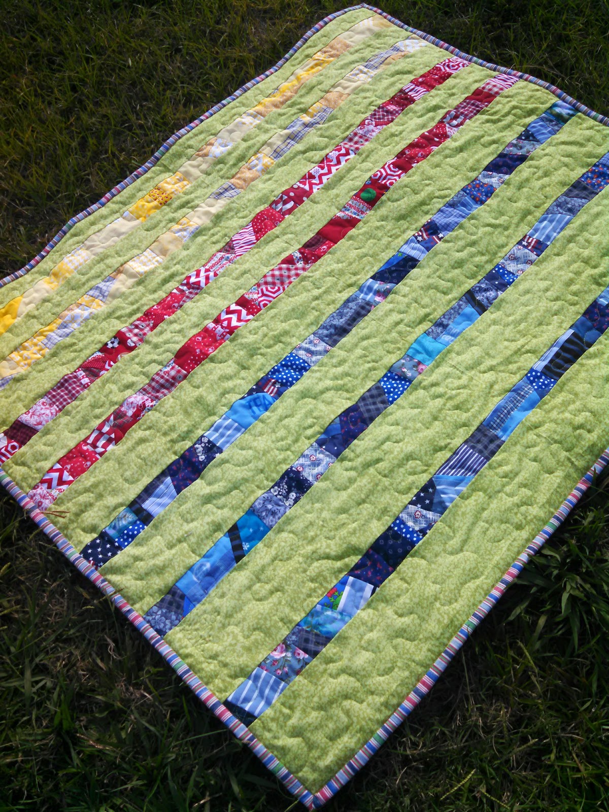 ProsperityStuff Quilts Finished Baby Crumb Quilt