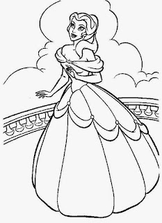 belle coloring pages free | FCP