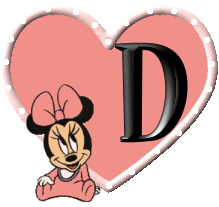 Alfabeto de Minnie bebé D.