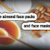 Homemade almond face packs and face masks