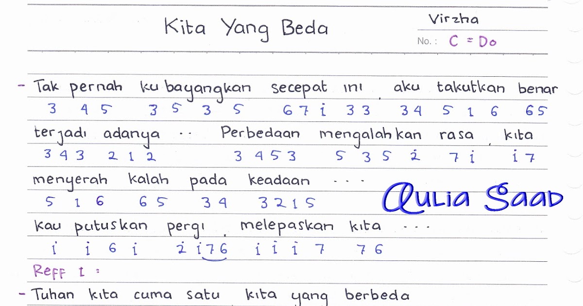 Lirik Lagu Tuhan Kita Cuma Satu Kita Yg Berbeda Tips Membedakan
