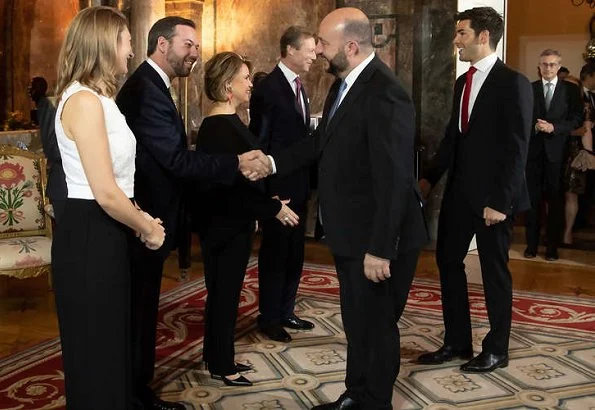 Grand Duke Henri, Grand Duchess Maria Teresa, Hereditary Grand Duke Guillaume and Hereditary Grand Duchess Stéphanie. Princess Stephanie