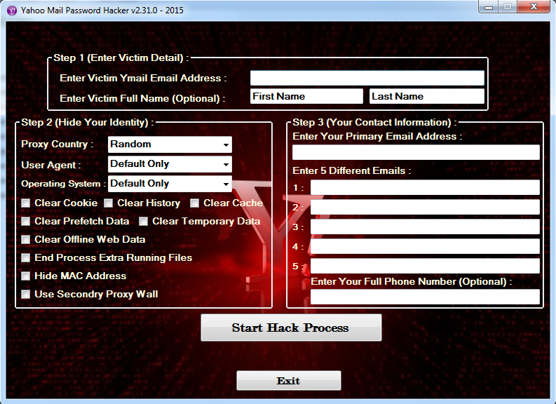 Hack Yahoo Password Free Online