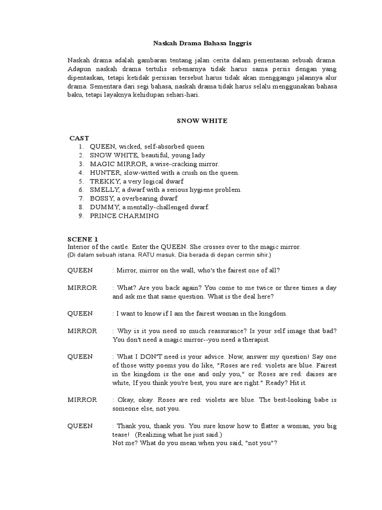 naskah drama bahasa inggris wood scribd indo