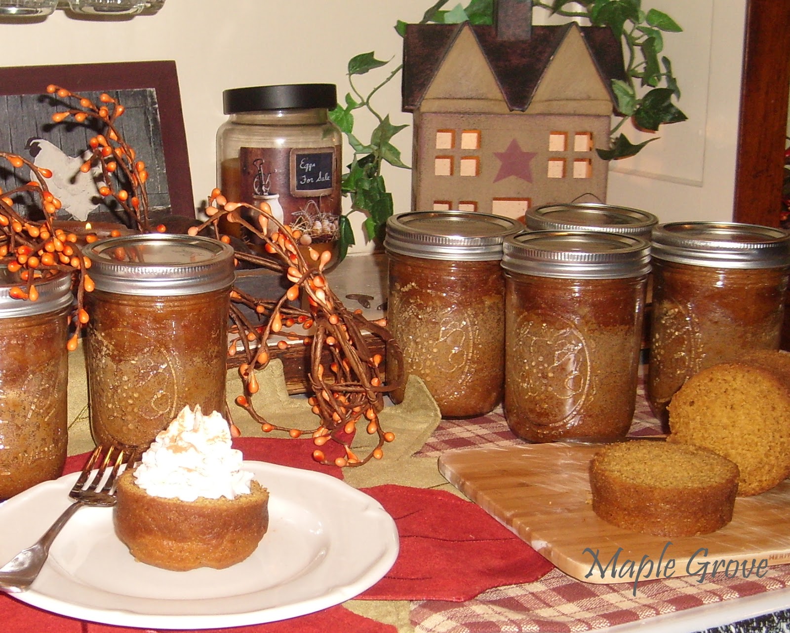 Maple Grove Pumpkin Cake in a Jar