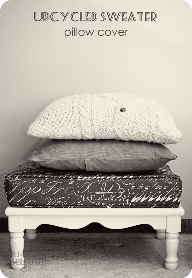 Upcycled Sweater Pillow Cover Midwestern Girl