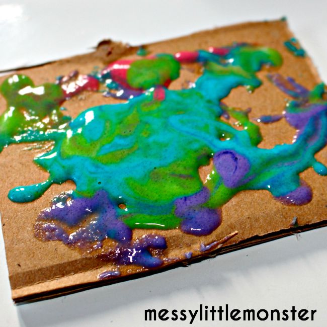 Microwave Puffy Paint Messy Little Monster