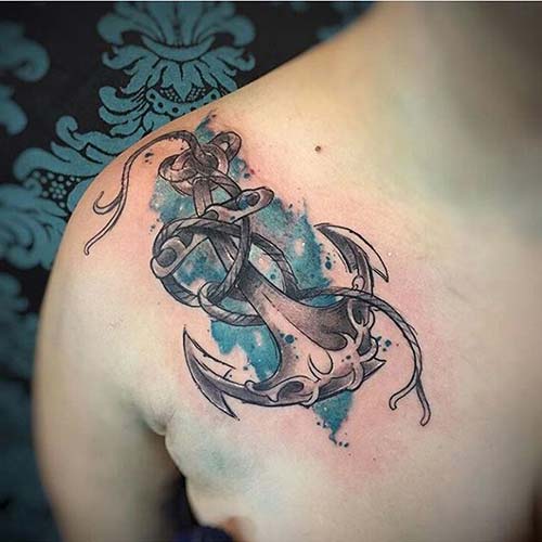 shoulder anchor tattoo omuz çapa dövmesi shoulder anchor tattoo omuz çapa dövmesi