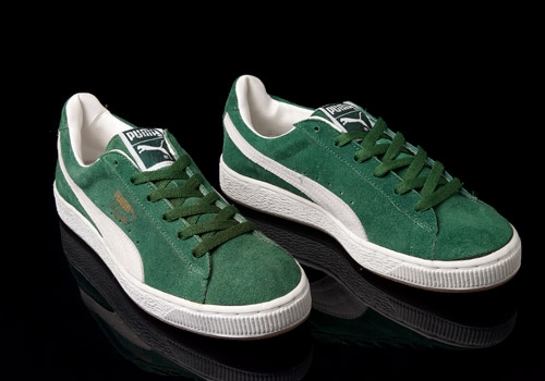 puma clyde suede green