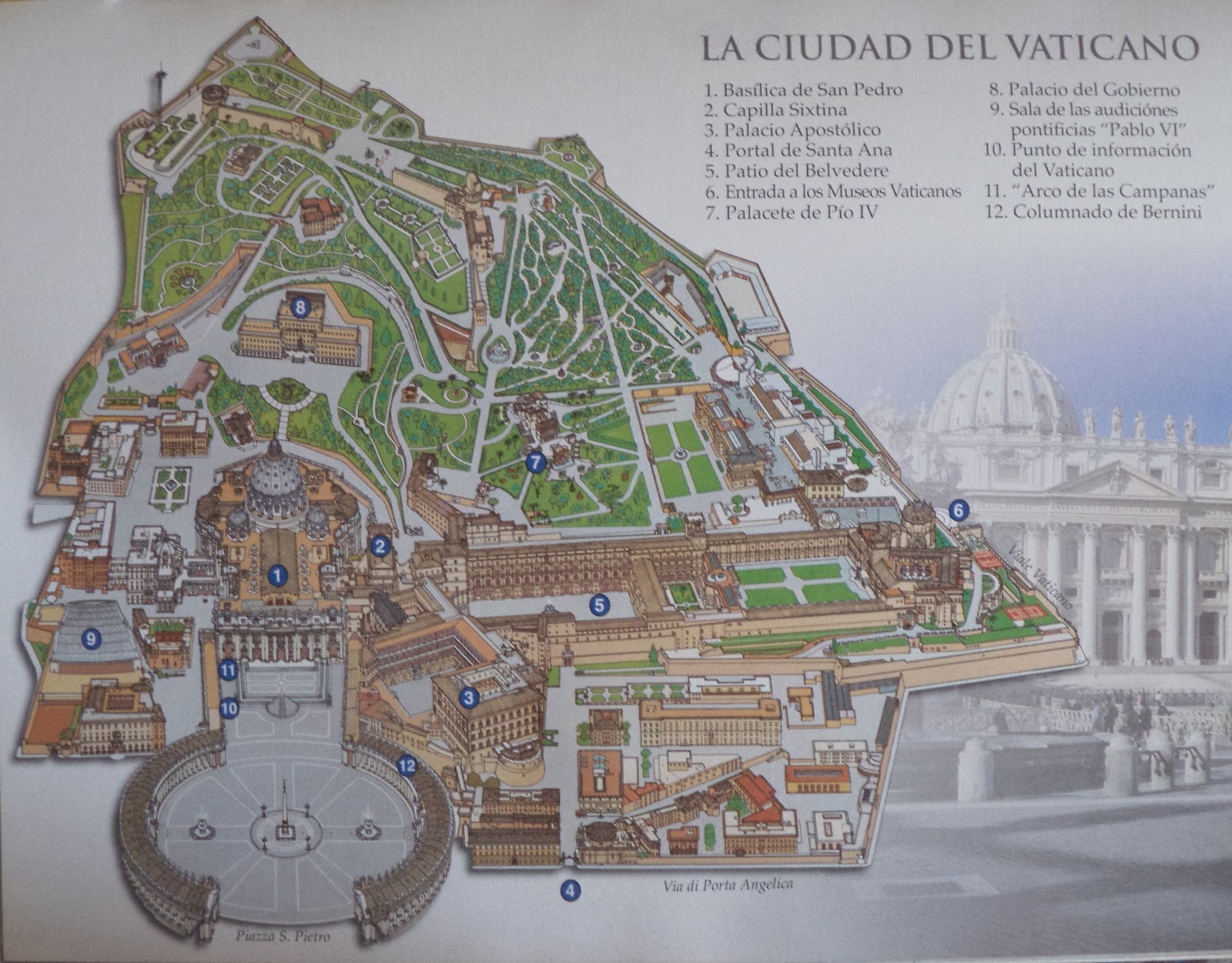 Visitar Vaticano Mapa