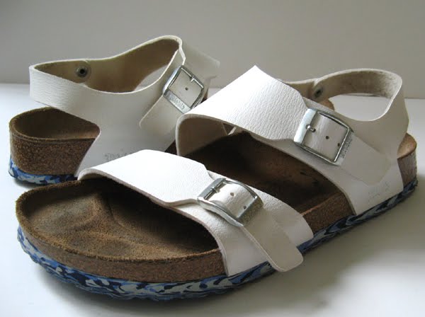BIRKENSTOCK MILANO SANDALS WHITE SANDALS SIZE 39 8