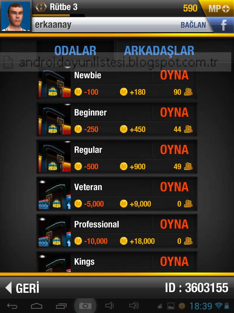 android oyun listesi 2 Basketball King İndir