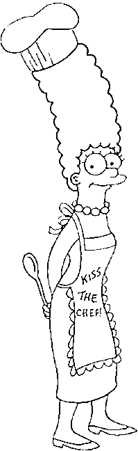 my picture: marge simpson coloring page