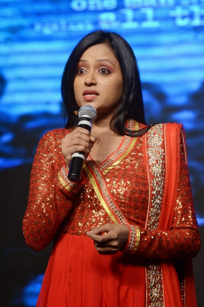 TV Anchor Suma In Orange Salwar Kameez At Prathinidhi Audio Release Function Photos Images