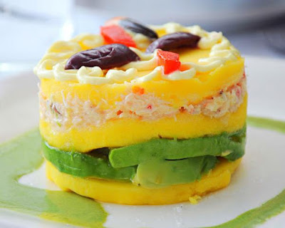 causa rellena de pollo receta peruana