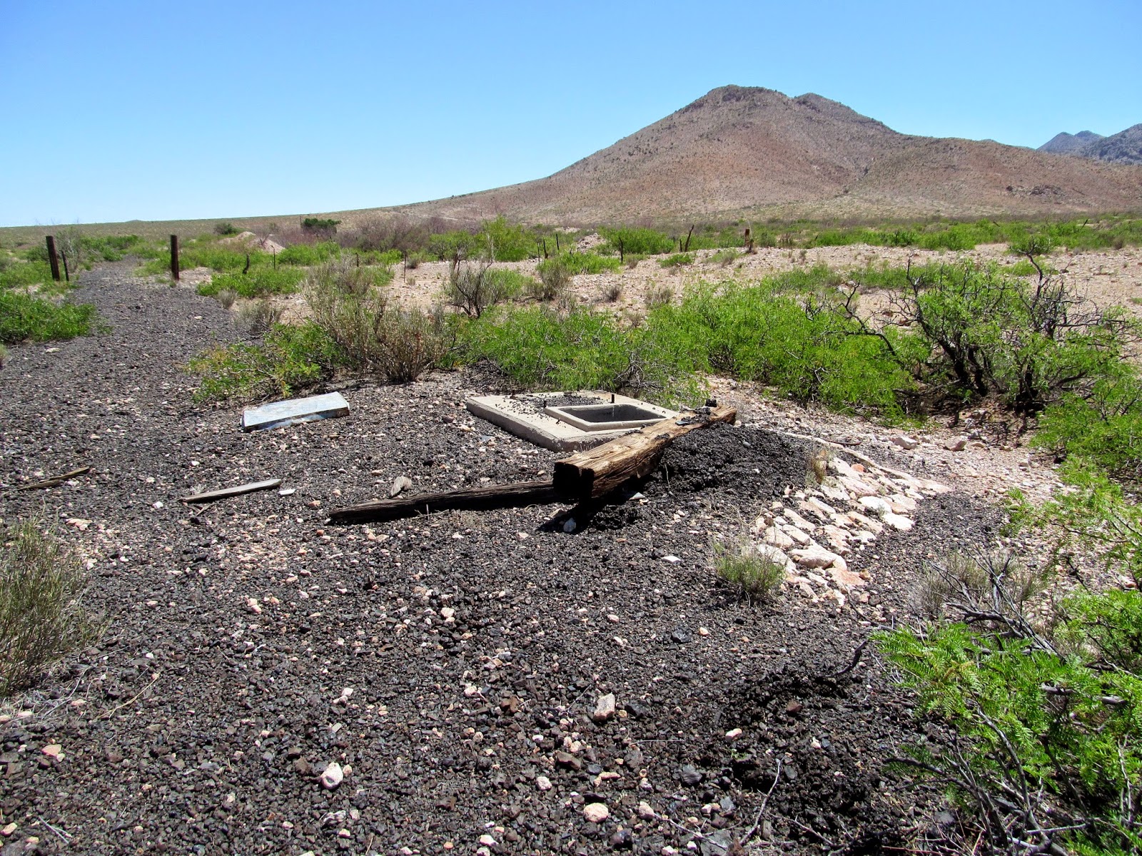 Apan New Mexico abandoned water stop on the El Paso and Southwestern railroad