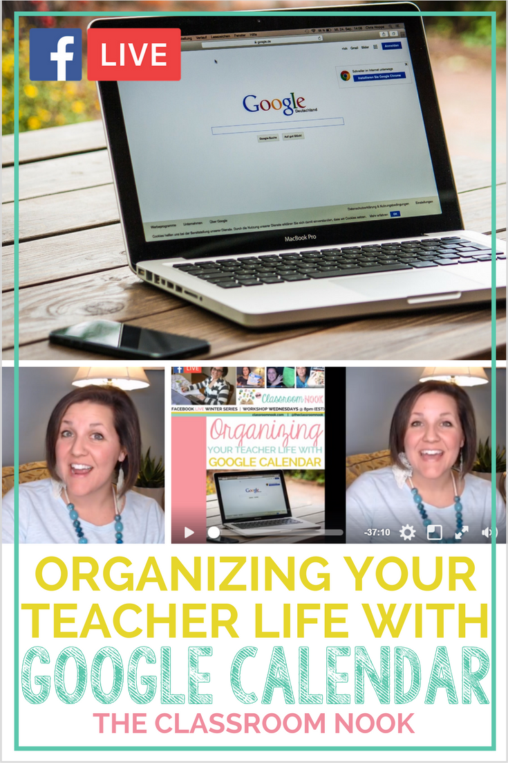 Organize everything in your teacher life with google calendar. From student conferences to curriculum mapping to staff meetings - keep it all organized using the google calendar app! #googleclassroom #googlecalendar #classroomorganization Organize everything in your teacher life with google calendar. From student conferences to curriculum mapping to staff meetings - keep it all organized using the google calendar app! #googleclassroom #googlecalendar #classroomorganization