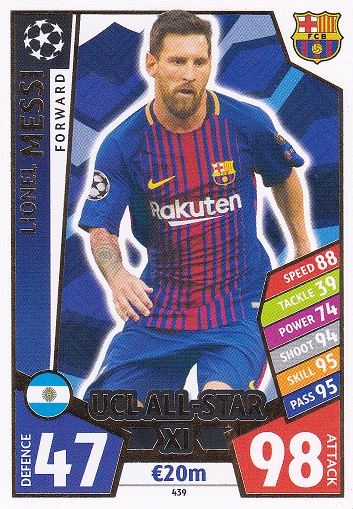 Colección Match Attax UEFA Champions League 2017 2018 Datos, fotos