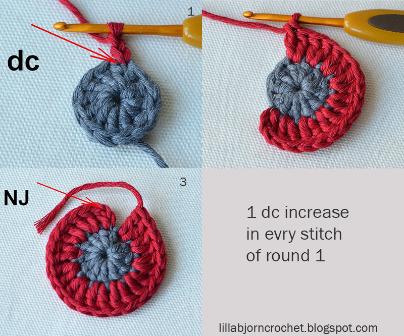 CAL - Circles of the Sun - block 8 in overlay crochet. Designed by LillaBjornCrochet