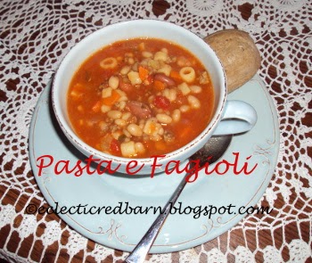 Eclectic Red Barn: Pasta E Fagioli Soup