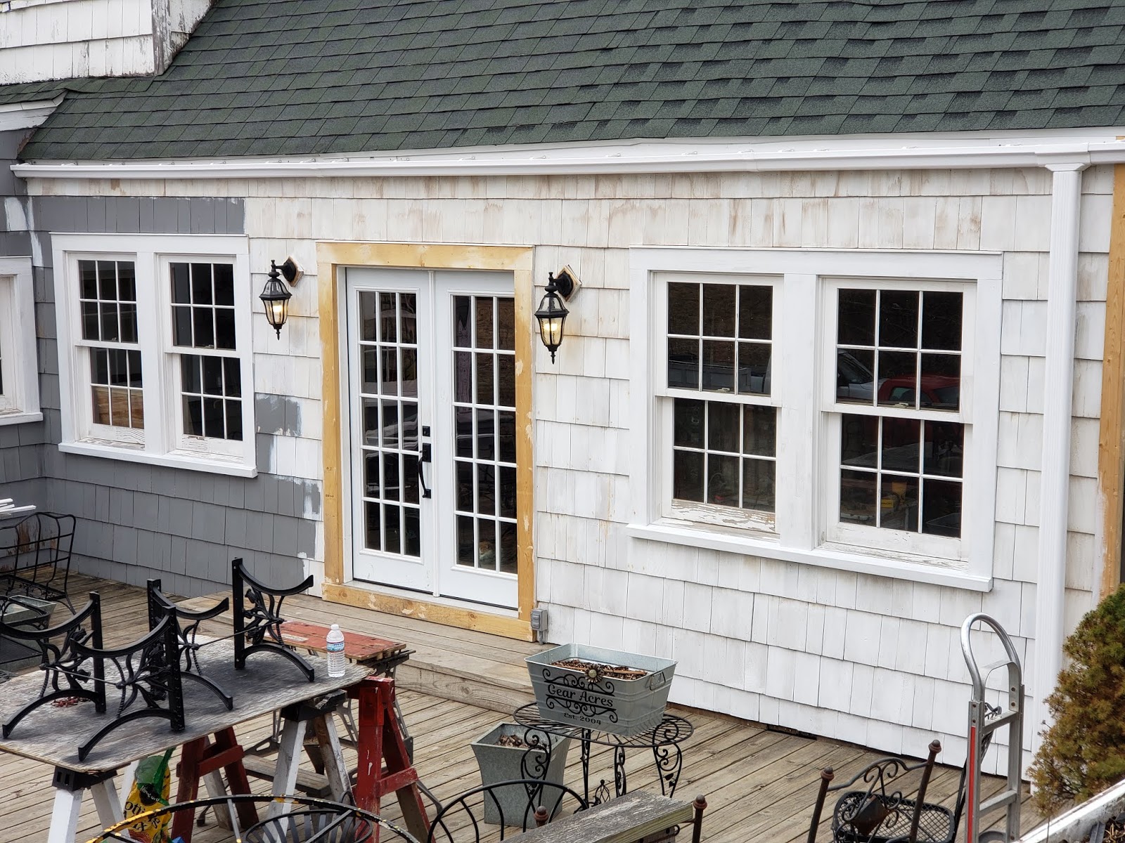 Gear Acres at Top of the Hill Priming Cedar Shingles Completed