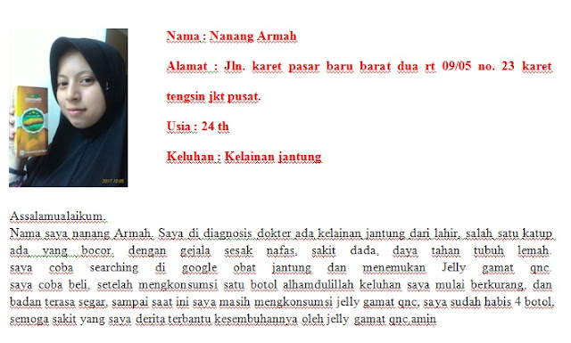 Hasil gambar untuk testimoni QNC untuk jantung berdebar