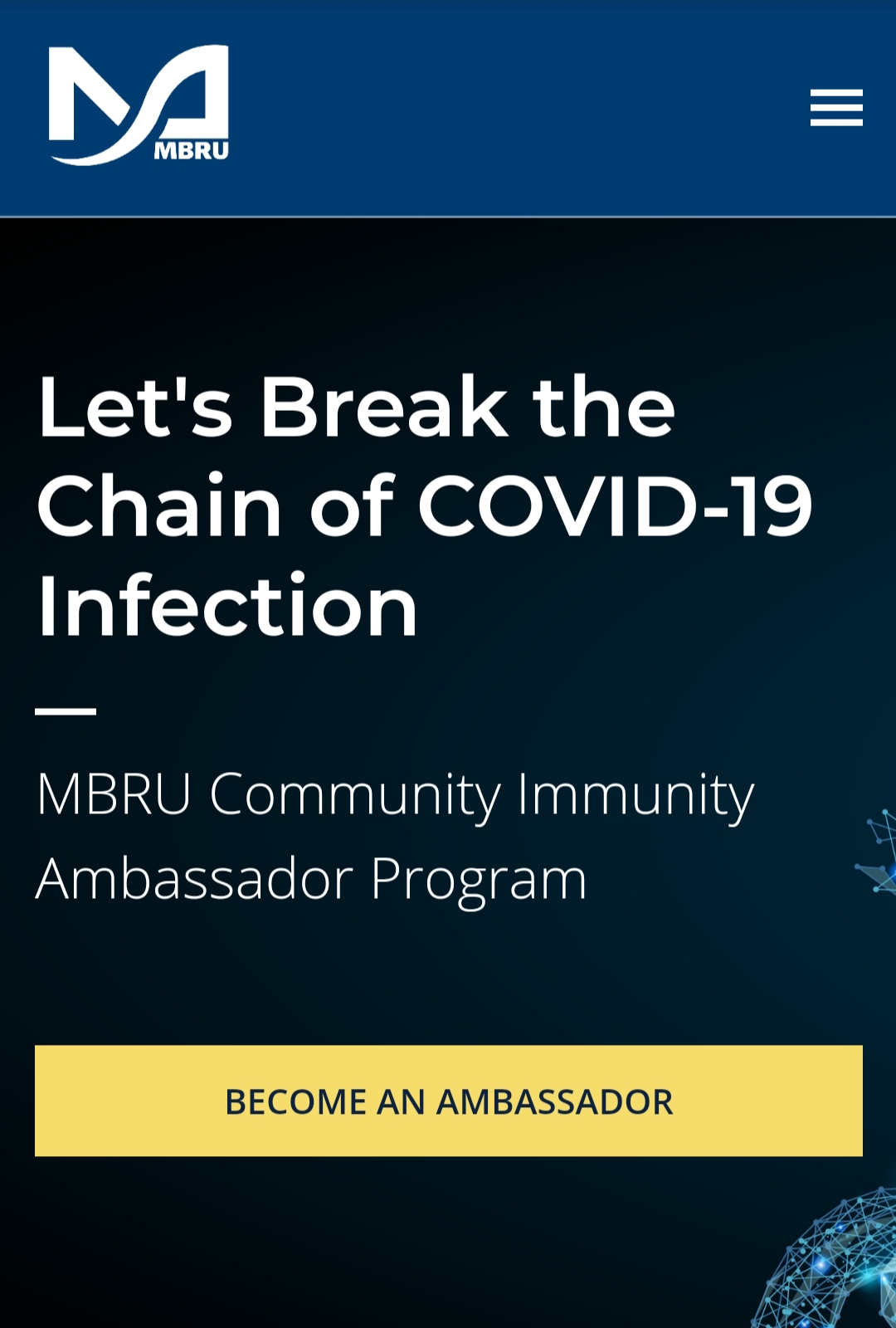 LET'S BREAK THE CHAIN OF COVID-19 INFECTION