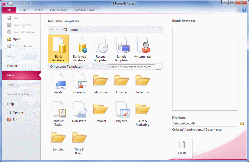 microsoft access competitors